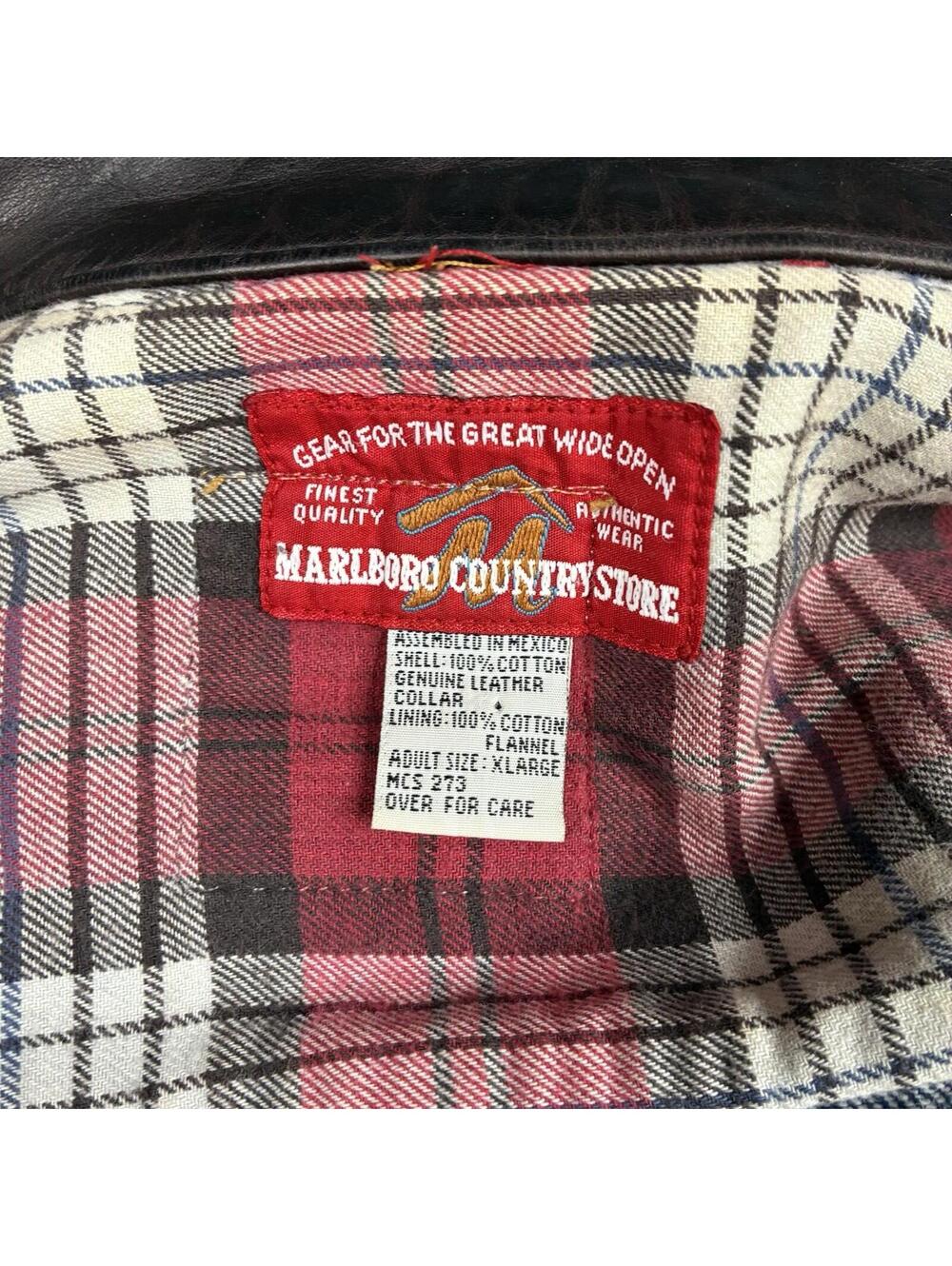 Vintage Marlboro Country Store Denim Trucker Jacket Mens XL 90s Tobacco Promo - Picture 15 of 15